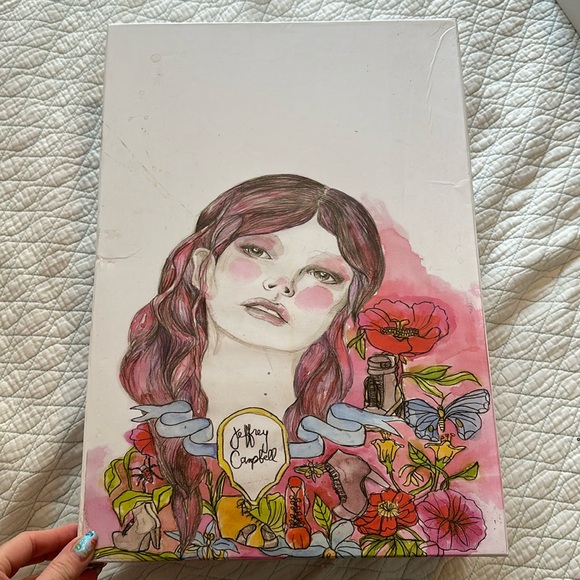 Knee High Leather Boots Jeffrey Campbell Black Quilted size 11 - Picture 2 of 8